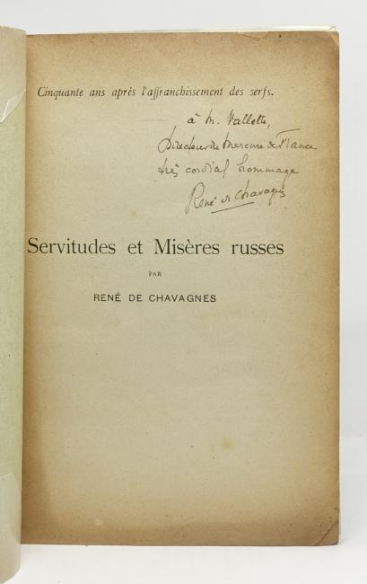 Servitudes et Misres russes