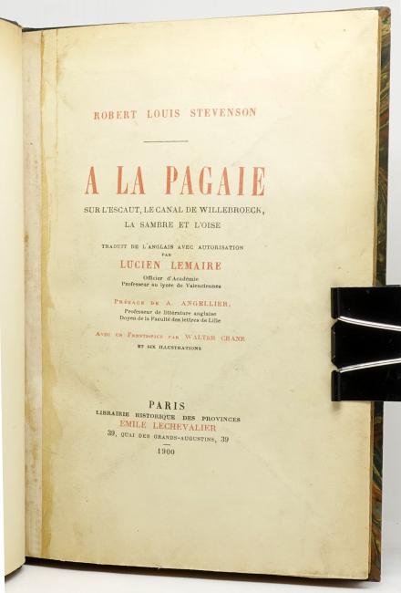 A la Pagaie sur l'Escaut, le canal de Willebroeck, la Sambre et l'Oise. Traduit de l'anglais par Lucien Lemaire