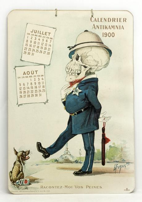 Calendrier Antikamnia pour 1900