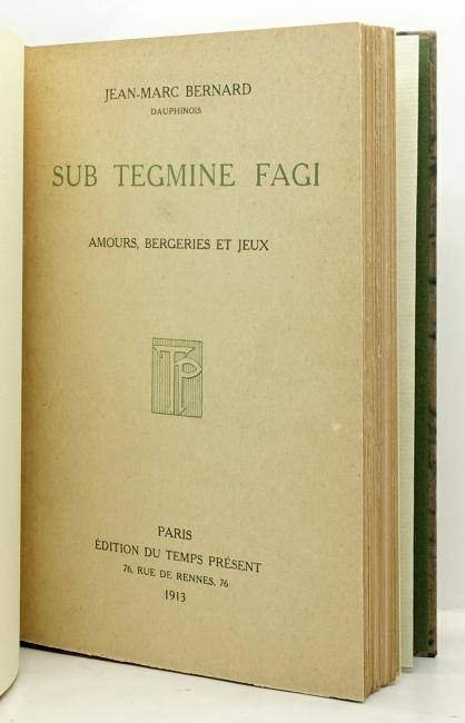 Sub Tegmine Fagi. Amours, bergeries et jeux