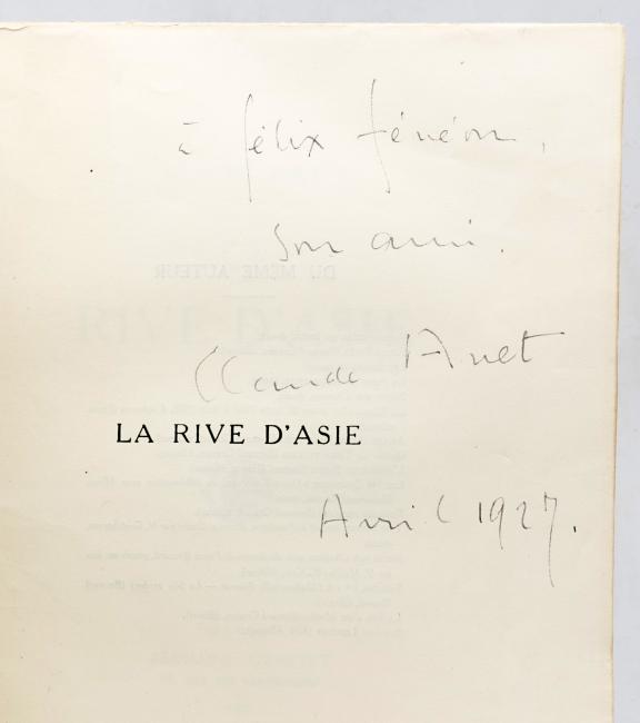 La rive dAsie. Roman