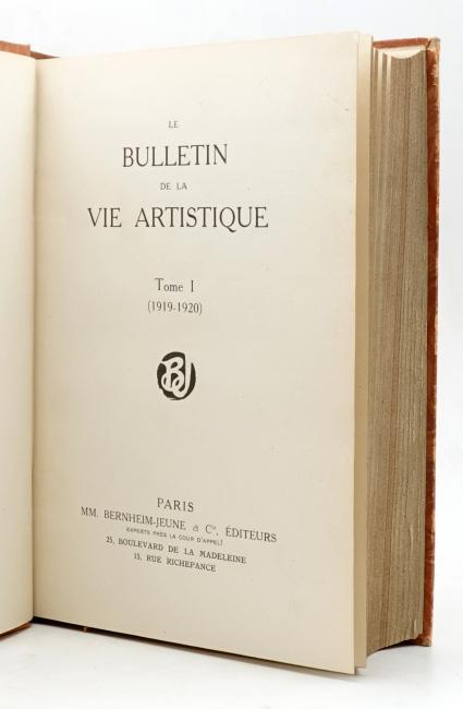 Le Bulletin de la Vie artistique. Paraissant deux fois par mois