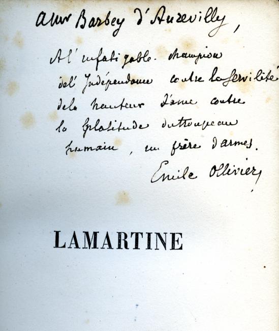 Lamartine. Thiers  l'acadmie et dans l'Histoire. Le Concordat et la sparation de l'glise et de l'tat